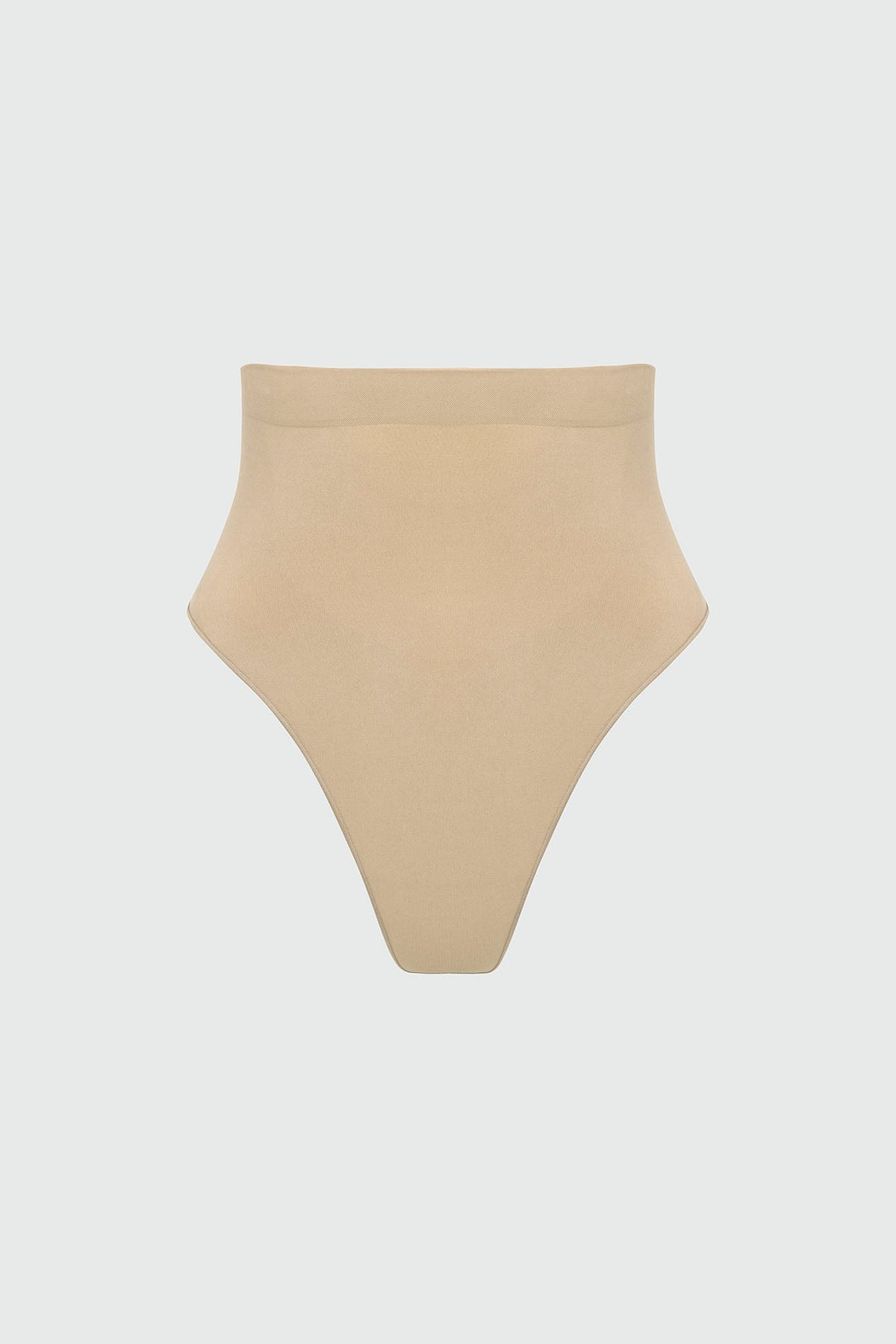 Nova Sculpt Seamless Strong Compression Mid Waist Thong - Sand