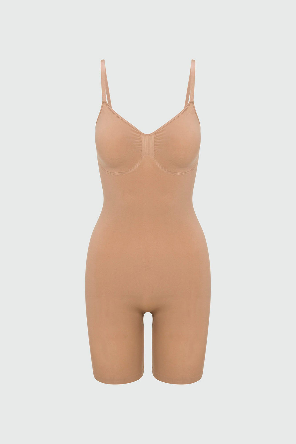 Nova Sculpt Seamless Strong Compression Thigh Shaping Bodysuit - Nude