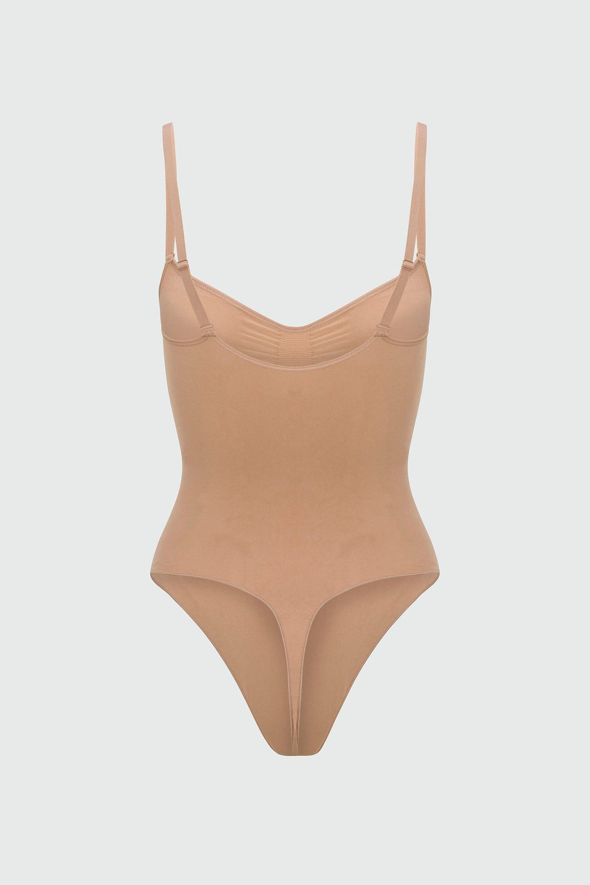 Nova Sculpt Seamless Strong Compression Thong Bodysuit - Nude