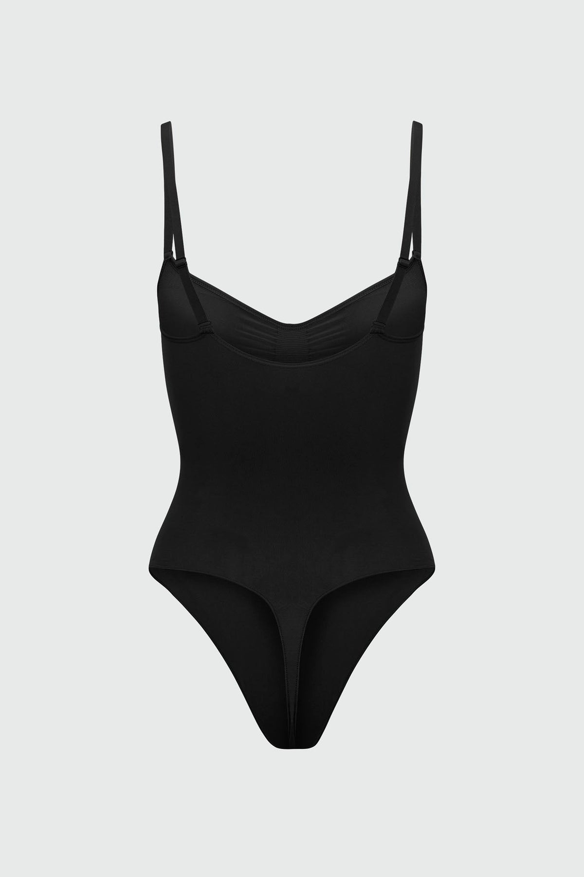 Nova Sculpt Seamless Strong Compression Thong Bodysuit - Black