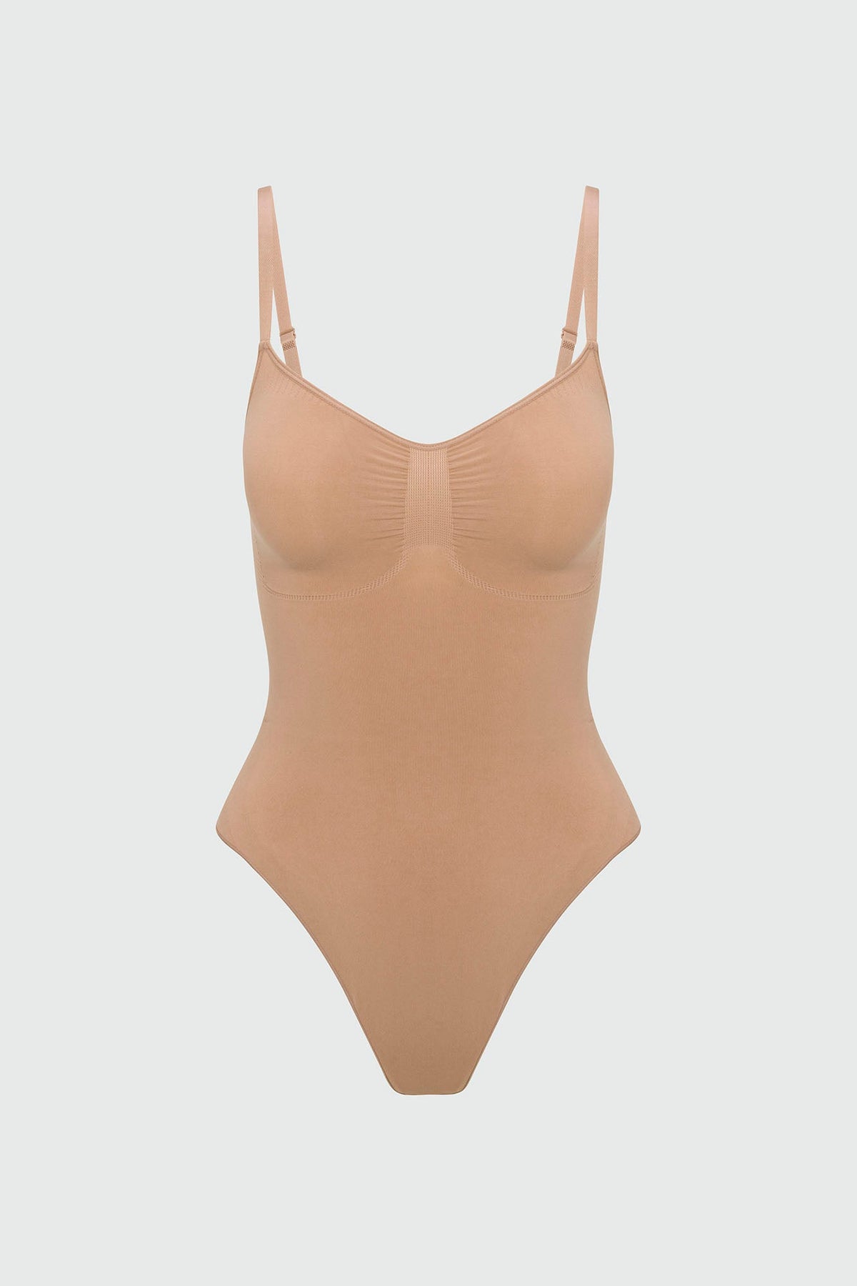 Nova Sculpt Seamless Strong Compression Thong Bodysuit - Nude