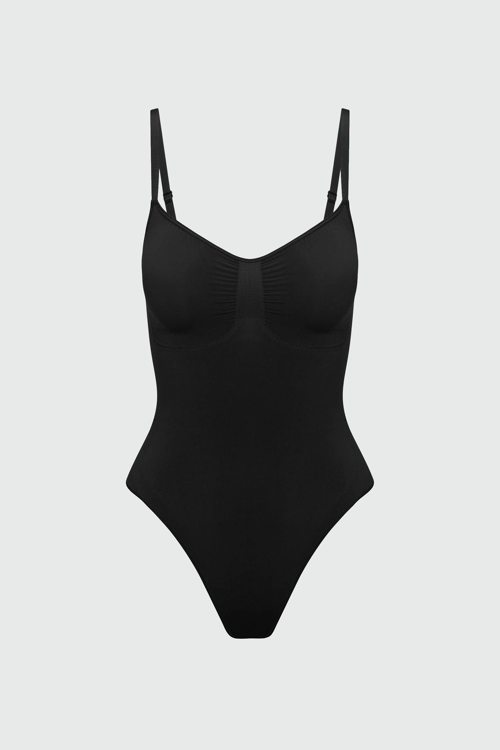Nova Sculpt Seamless Strong Compression Thong Bodysuit - Black