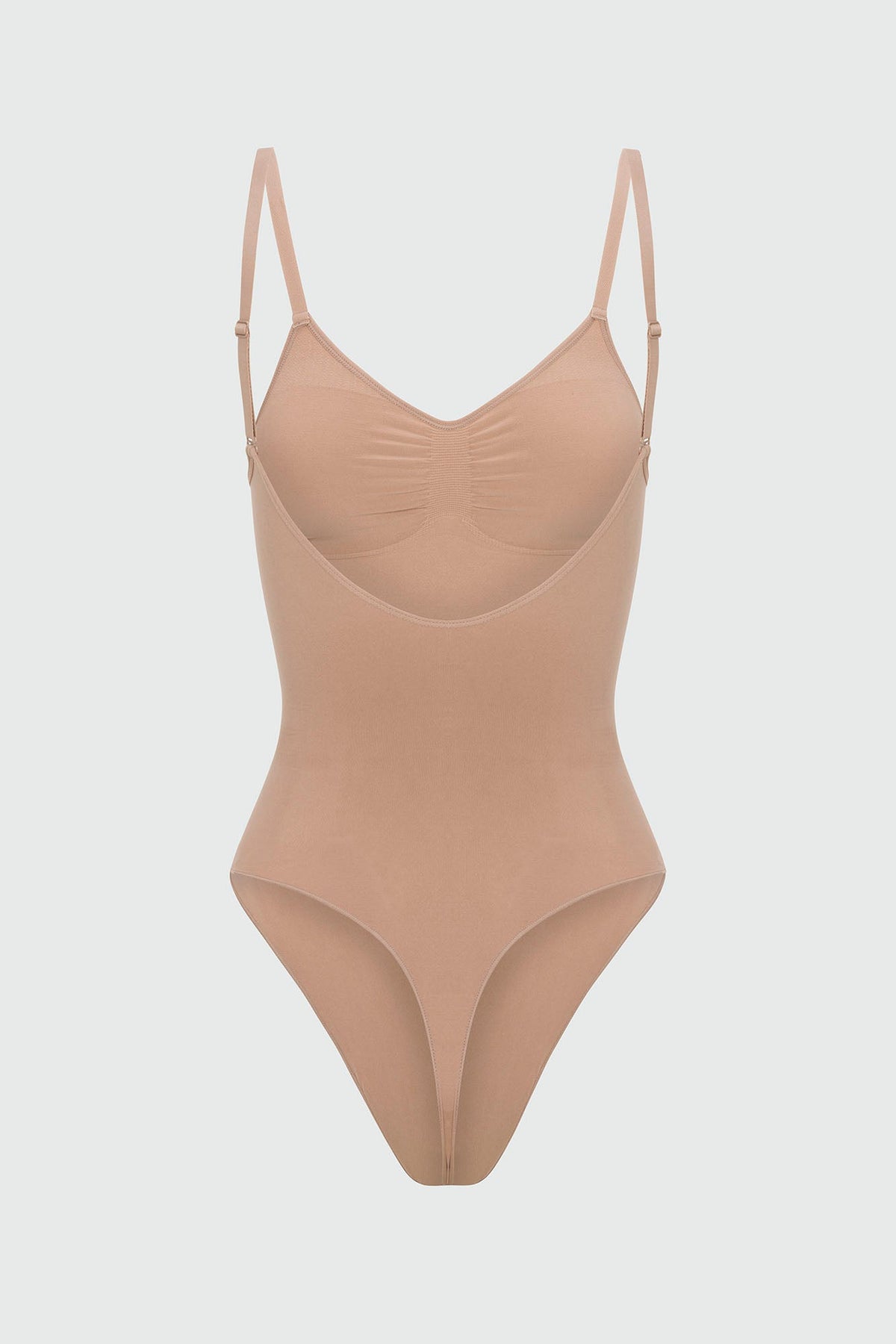 Nova Sculpt Seamless Strong Compression Low Back Thong Bodysuit - Nude