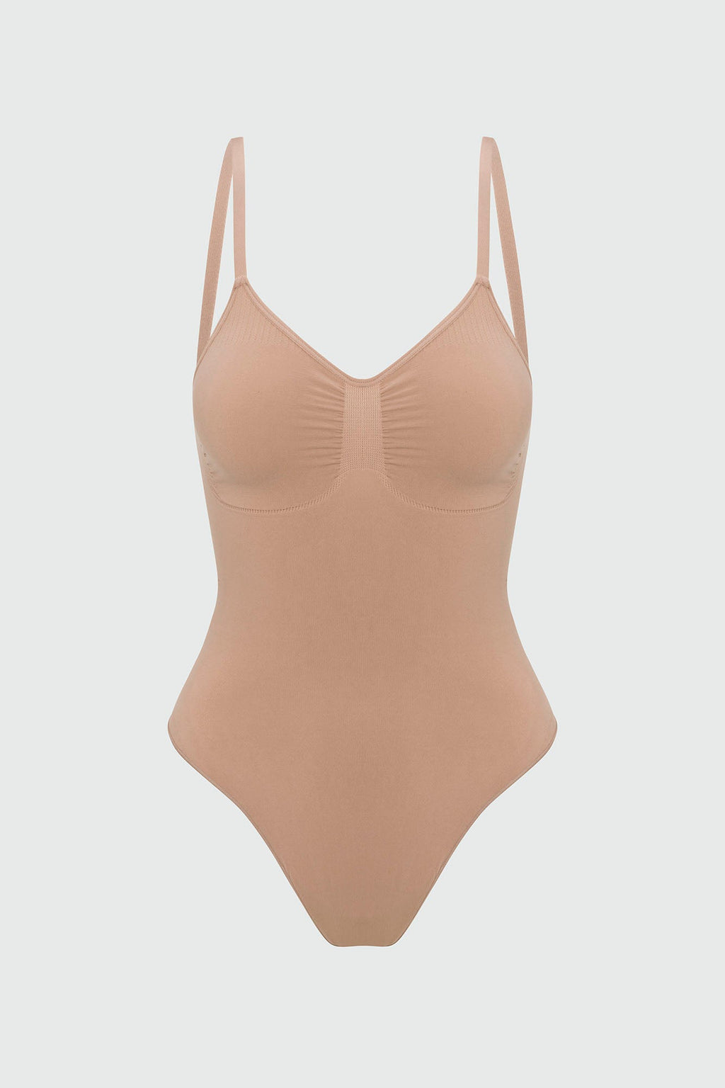 Nova Sculpt Seamless Strong Compression Low Back Thong Bodysuit - Nude