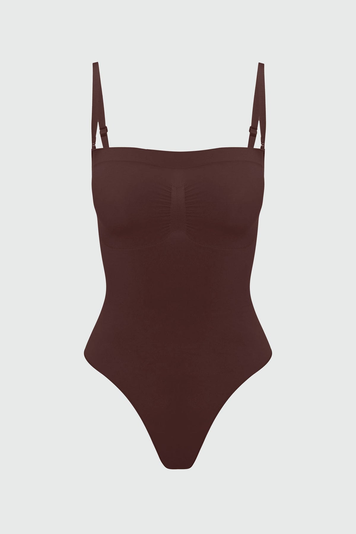 Nova Sculpt Seamless Strong Compression Strapless Thong Bodysuit - Coco
