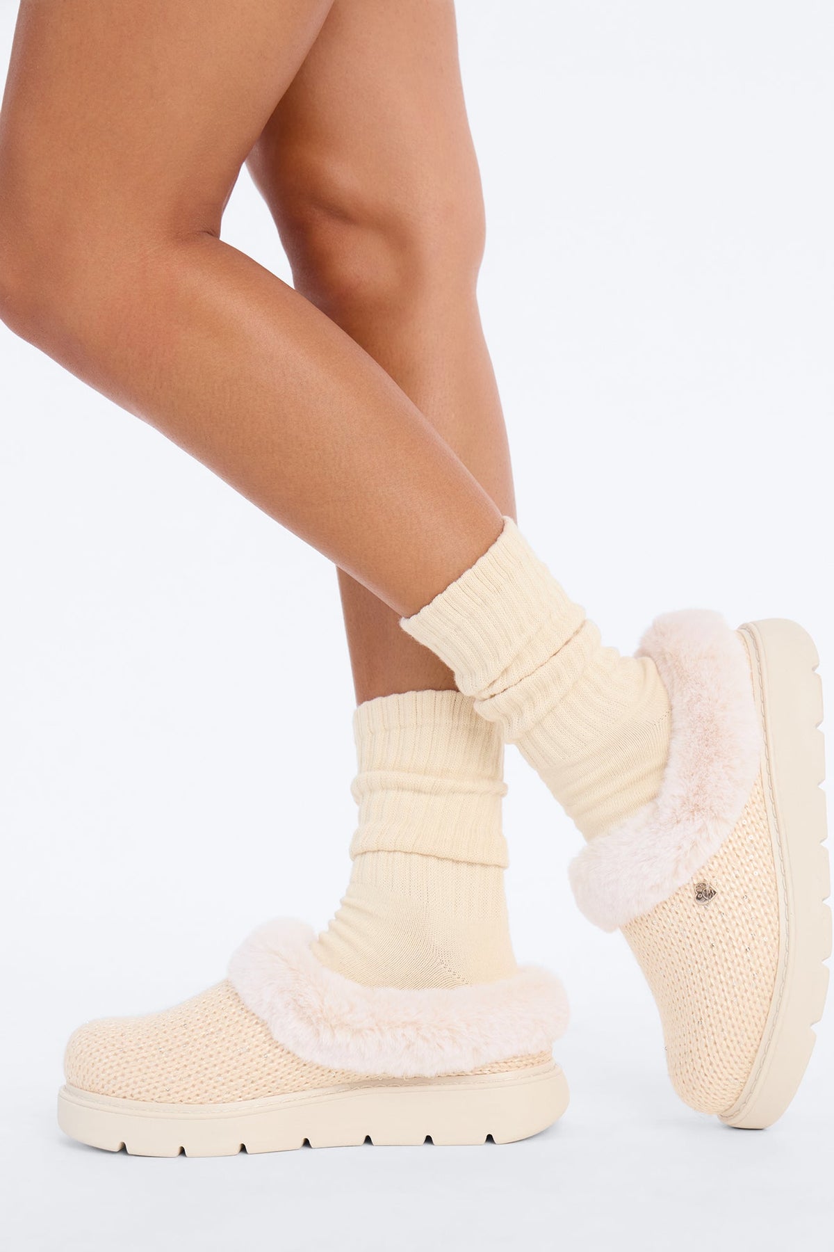 Skechers Keepsakes Lite Knit Slip Ons - Natural