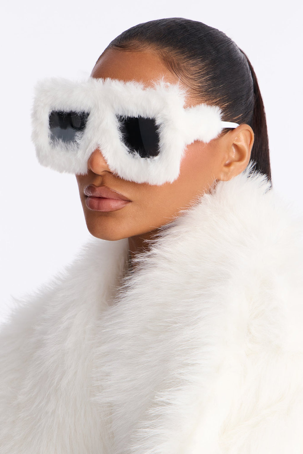 Fur Sight Sunglasses - White