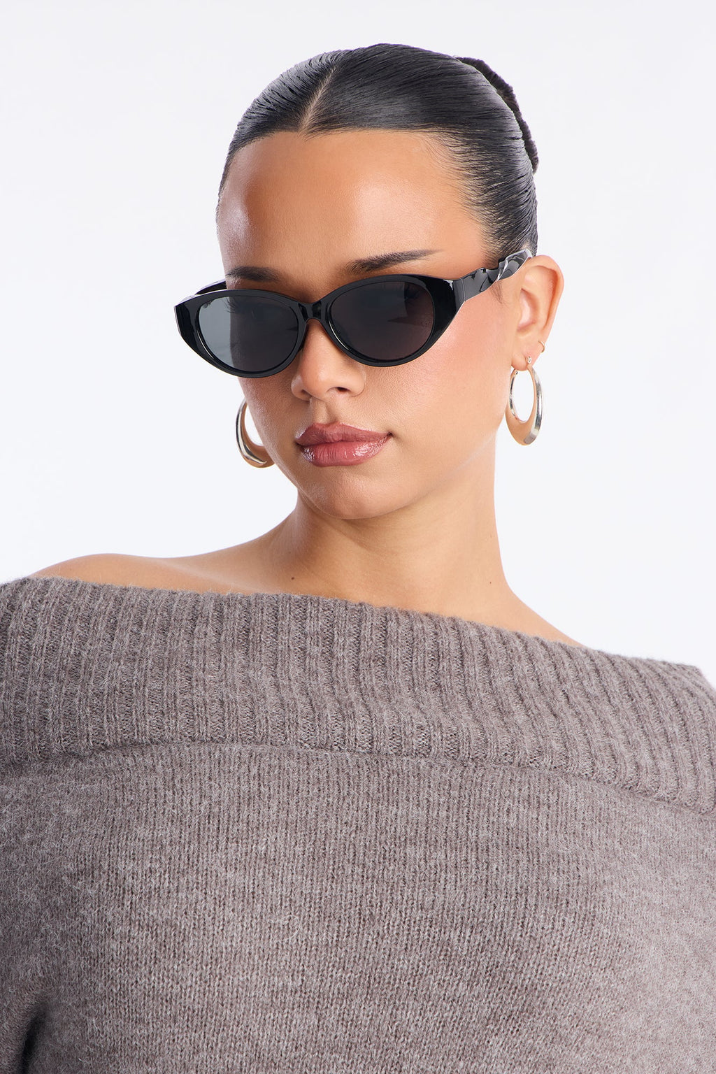 Casual Slay Oversized Sweater - Charcoal