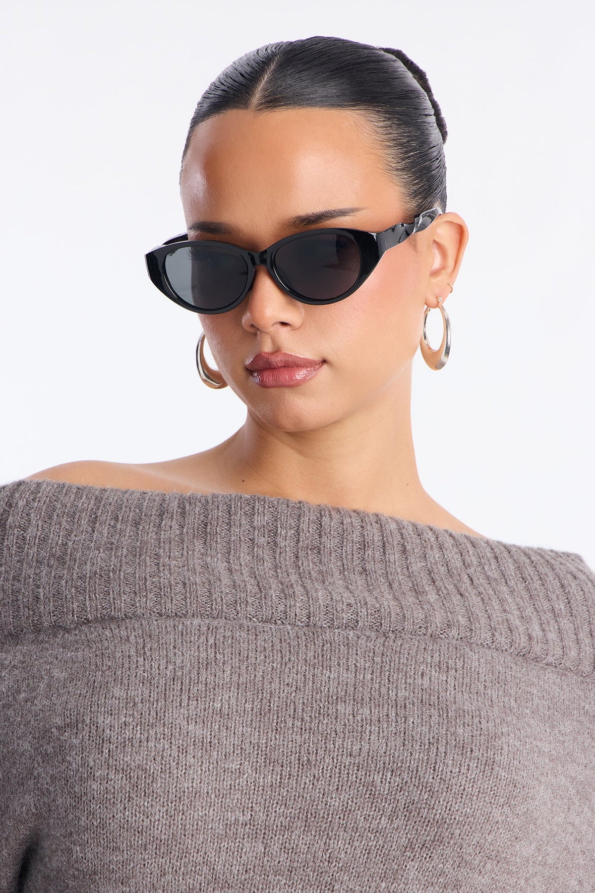 Casual Slay Oversized Sweater - Charcoal