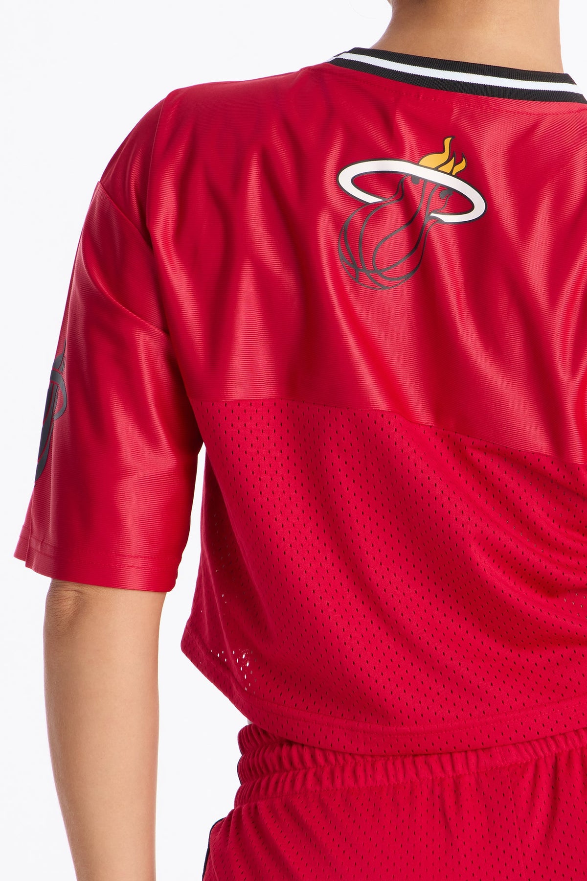 NBA Miami Heat Cropped Tee - Red