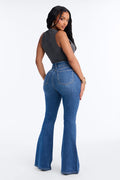 Remi Sculpt High Rise Flare Jeans - Dark Wash