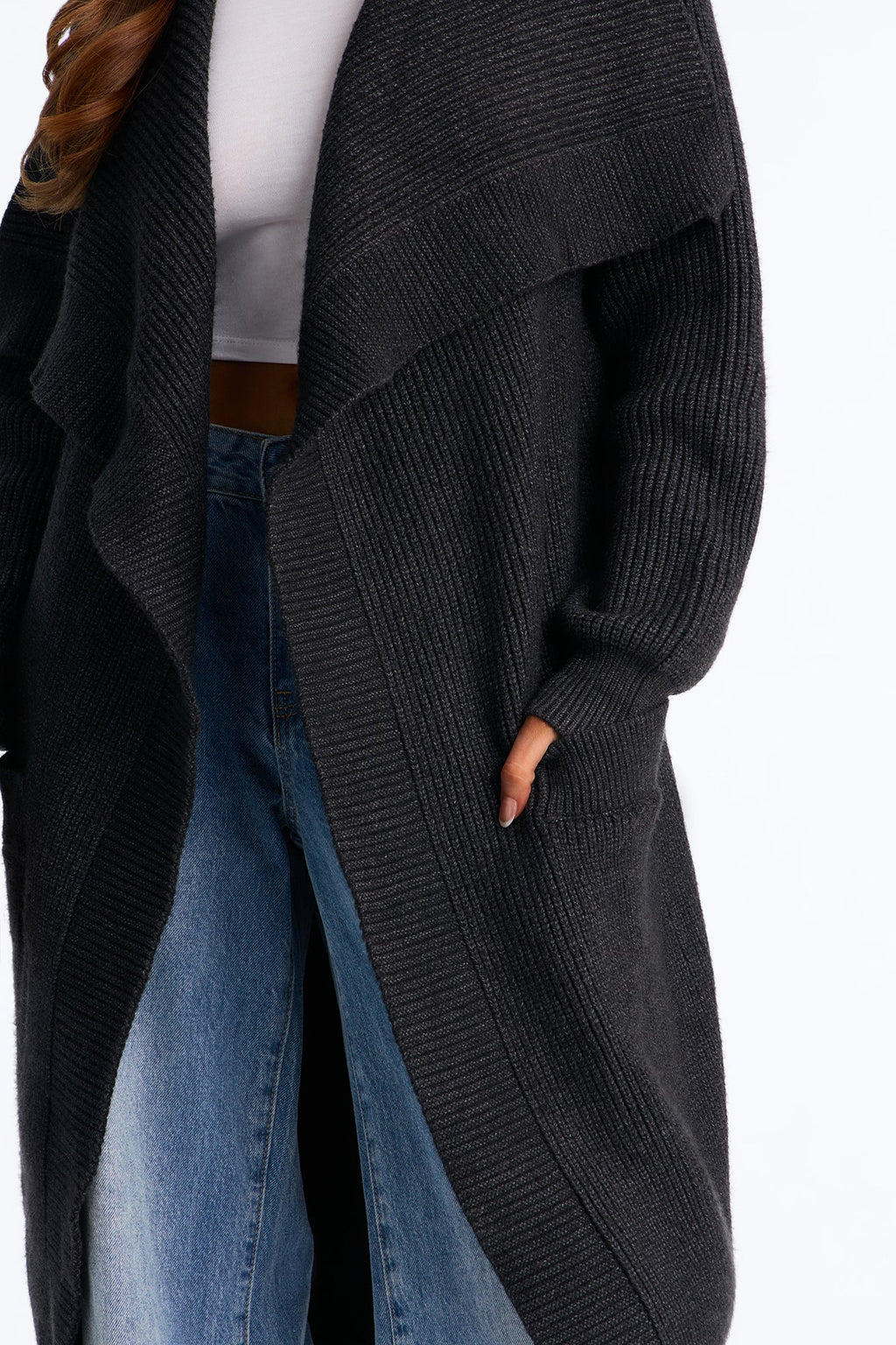 Aspen Sweater Coat - Charcoal