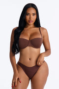 Soft Fit Smoothing Microfiber Strapless Bra - Chestnut