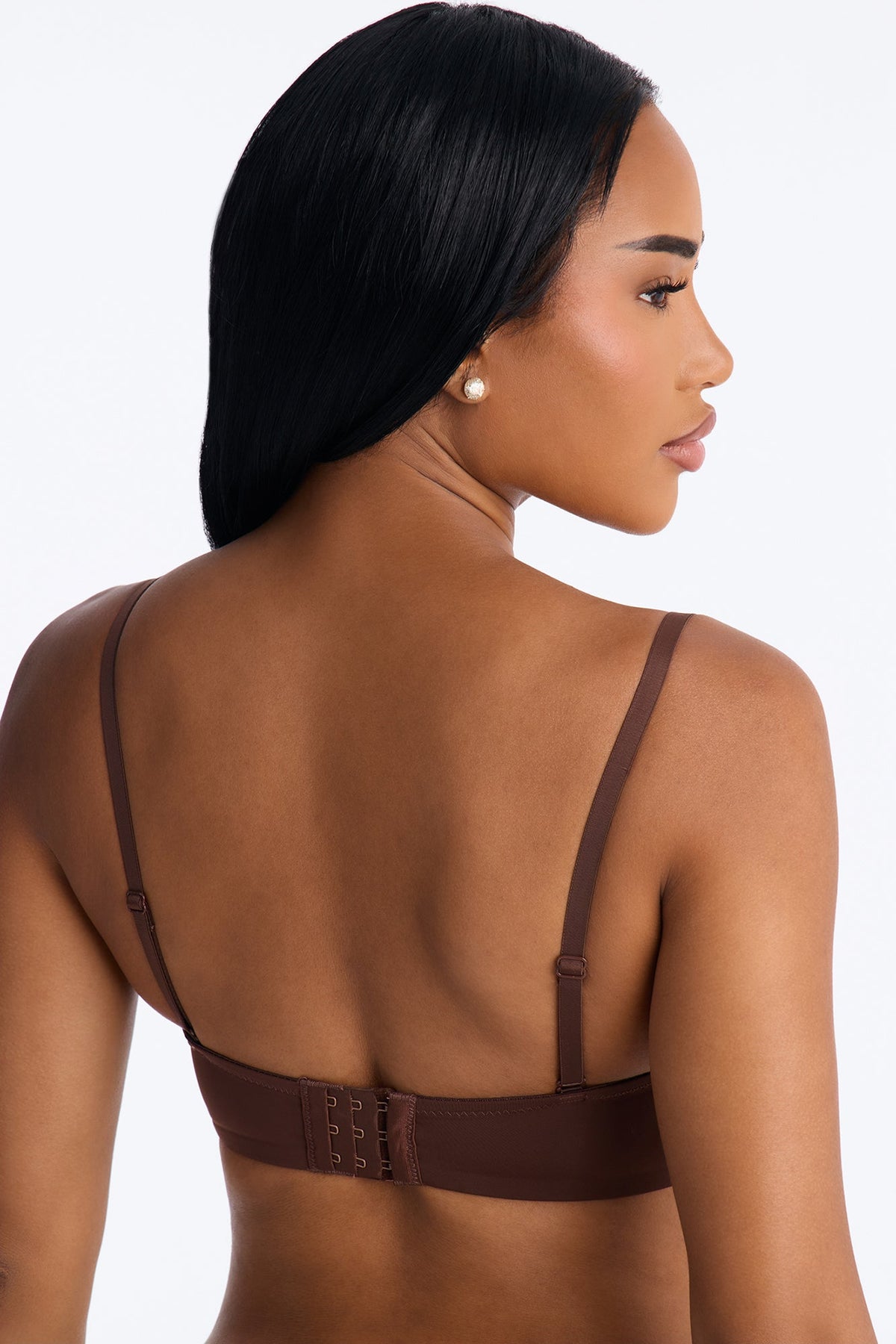 Soft Fit Smoothing Microfiber Strapless Bra - Chestnut