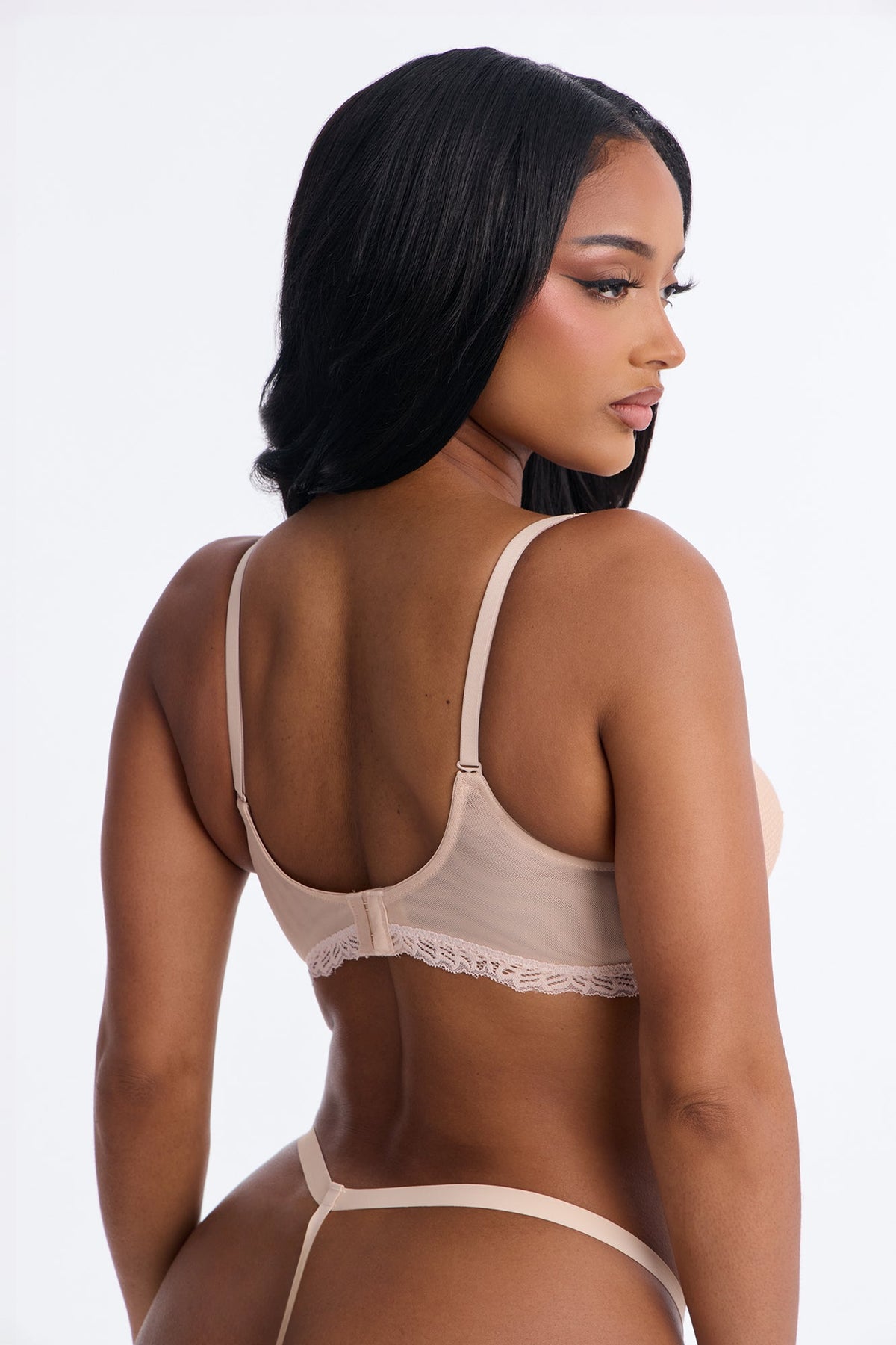 Lifting Molded Cup Stretch Bra - Sand