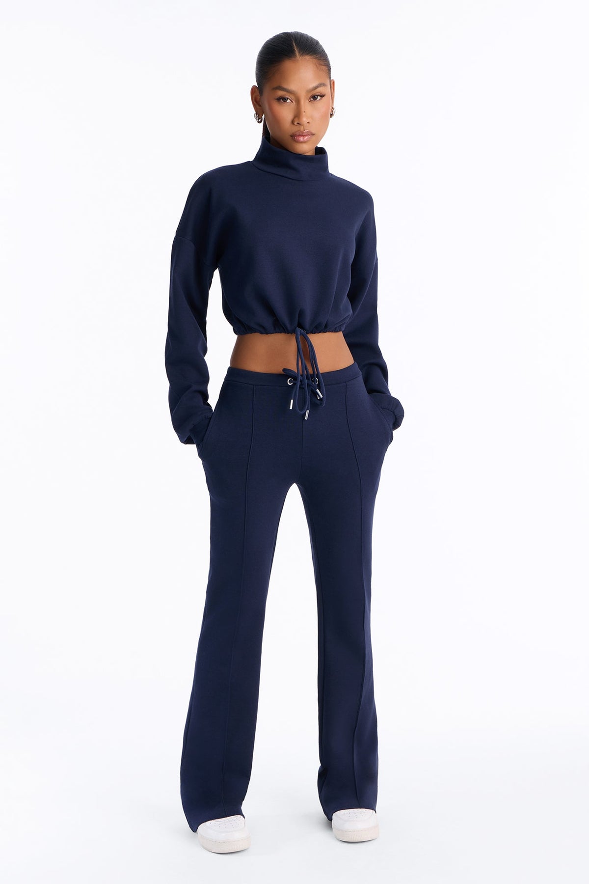 Taking It Easy Pant Set - Navy
