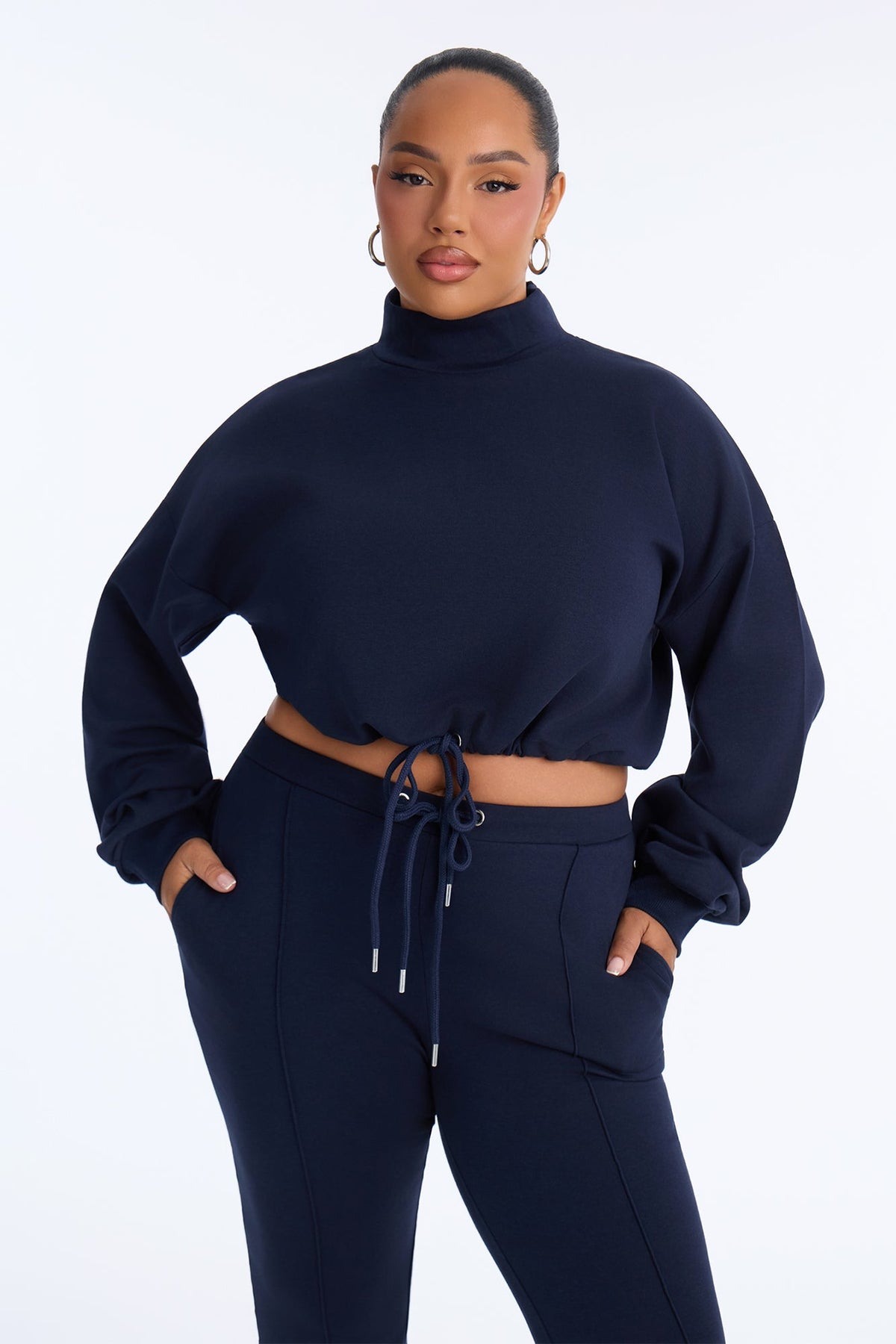 Taking It Easy Pant Set - Navy