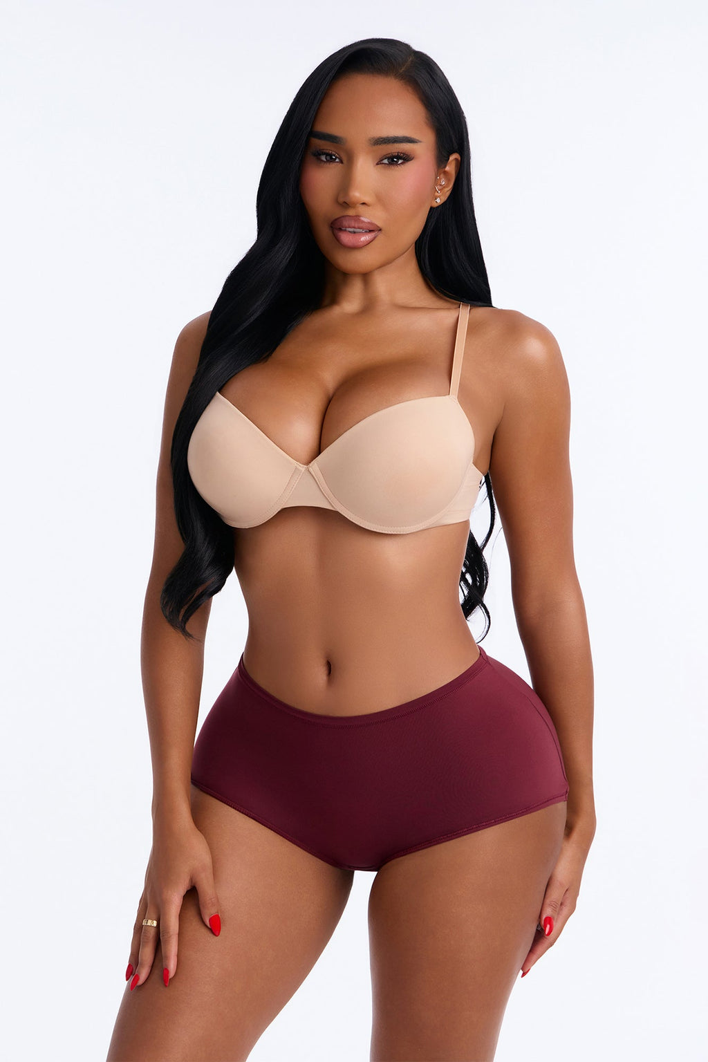 Let Me Live Boyshort Panty - Wine