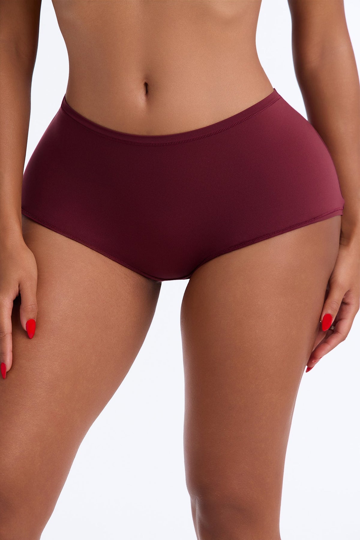 Let Me Live Boyshort Panty - Wine