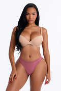 Always Easy Fit Microfiber Dipped Thong Panty - Purple