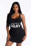 Always Blessed PJ Sleep Dress - Black