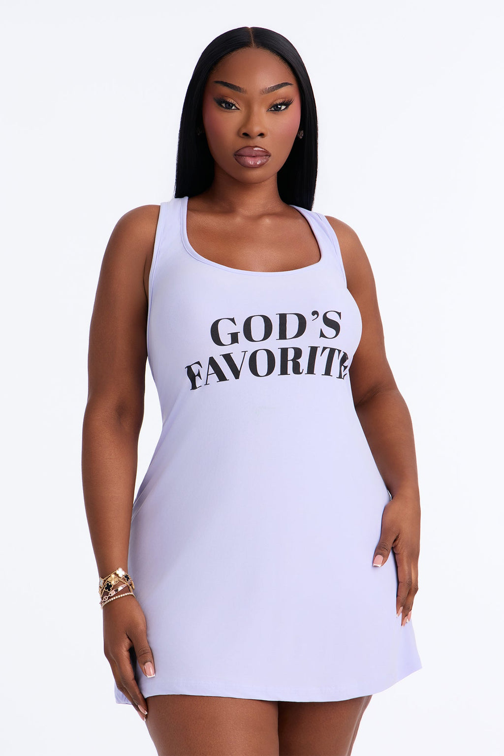 Always Blessed PJ Sleep Dress - Lavender
