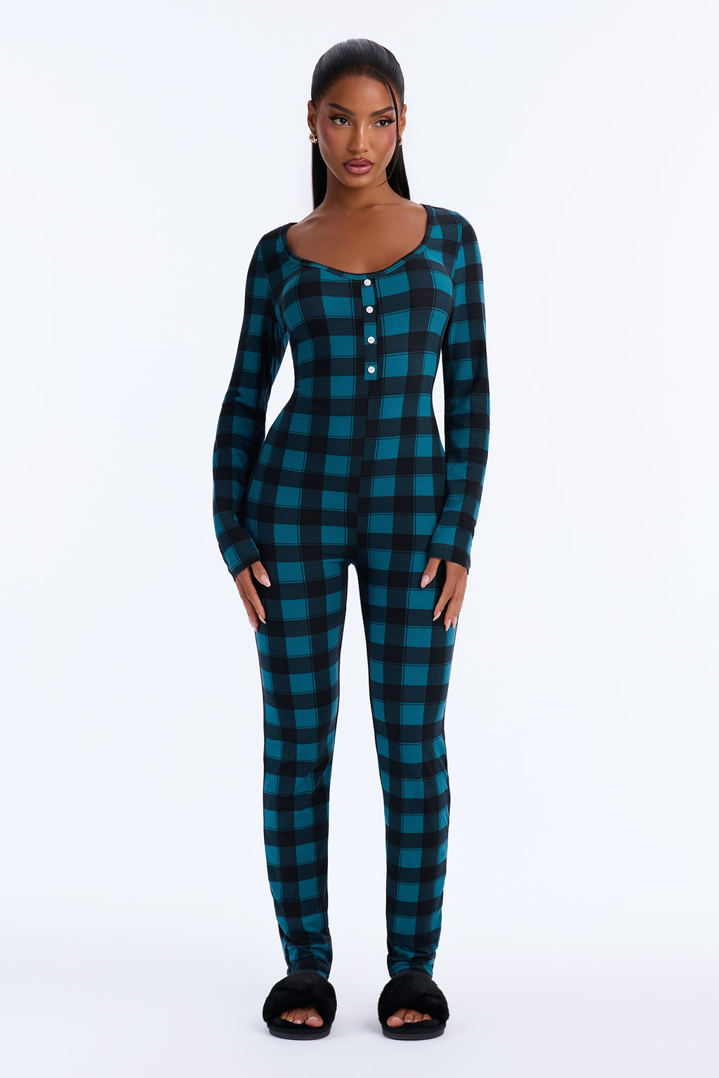 Snuggle Me Close PJ Jumpsuit Onesie - Green/combo