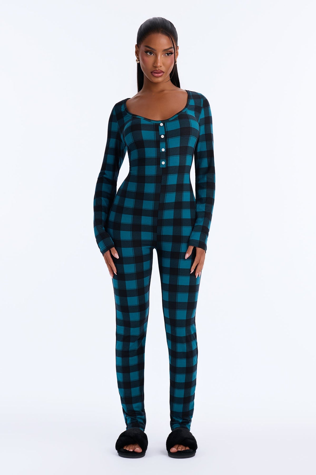 Snuggle Me Close PJ Jumpsuit Onesie - Green/combo