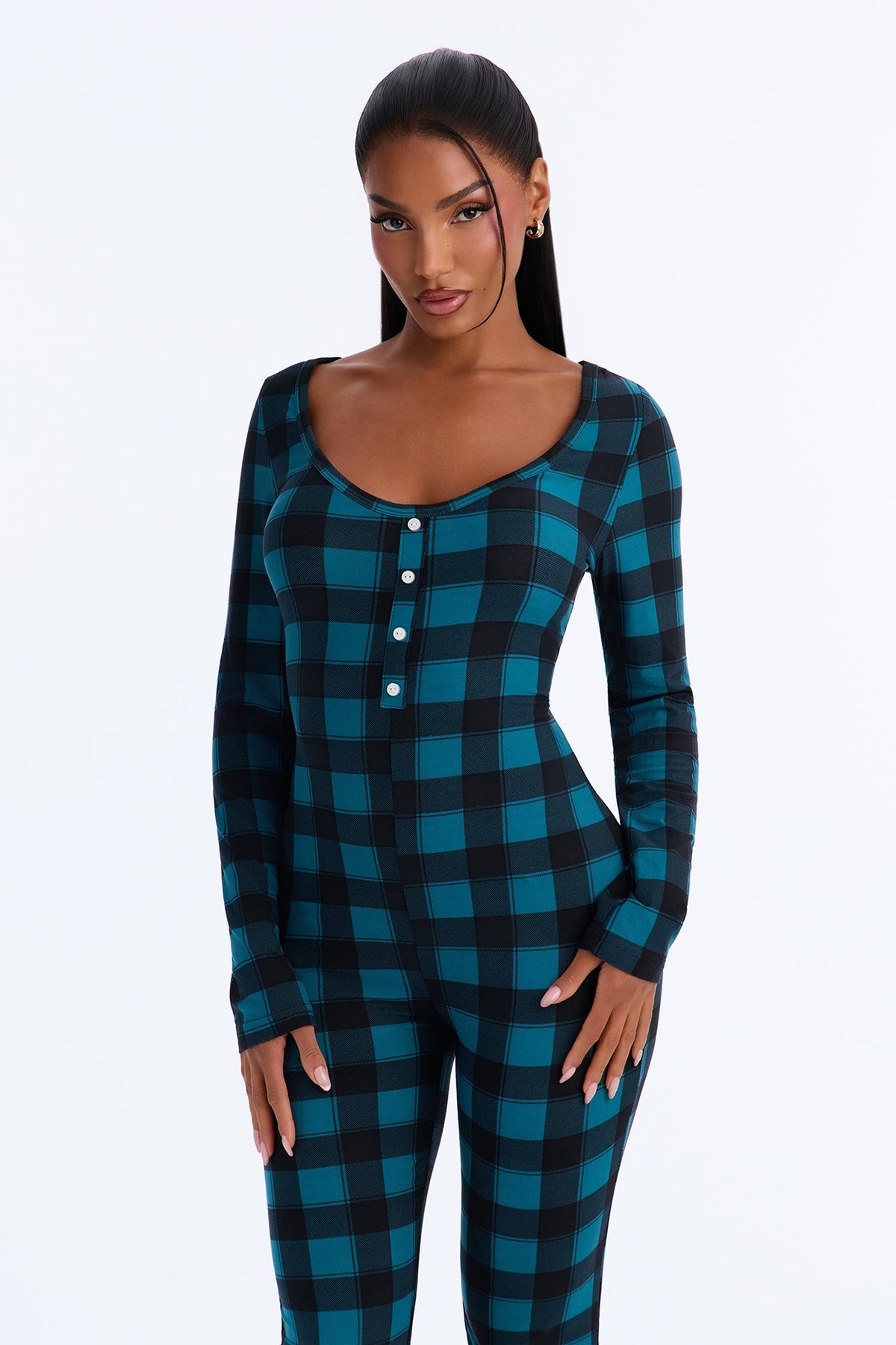 Snuggle Me Close PJ Jumpsuit Onesie - Green/combo
