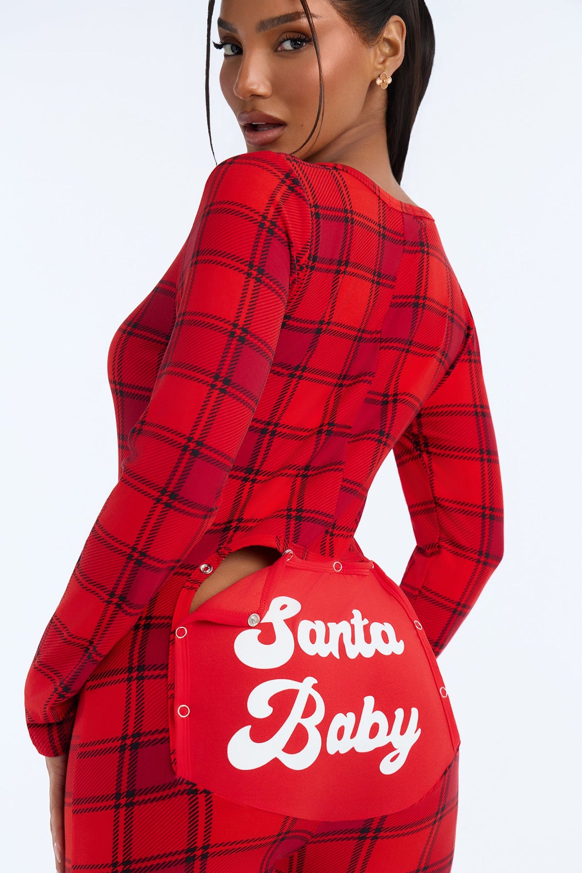 Jingle All Night PJ Jumpsuit Onesie - Red/combo