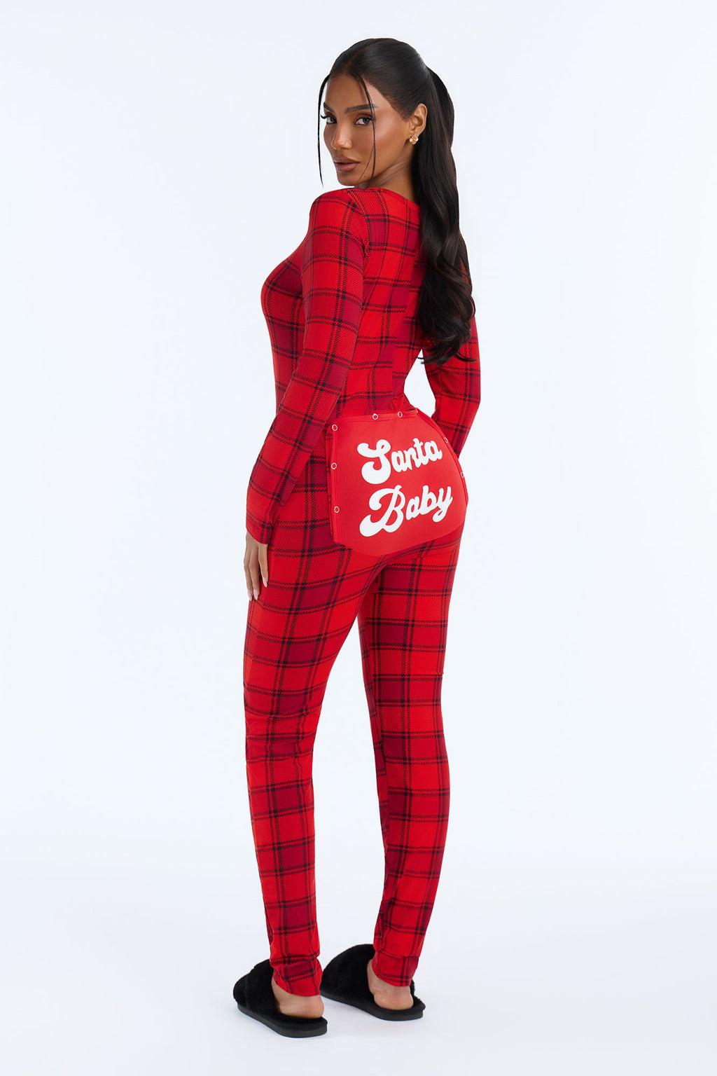 Jingle All Night PJ Jumpsuit Onesie - Red/combo