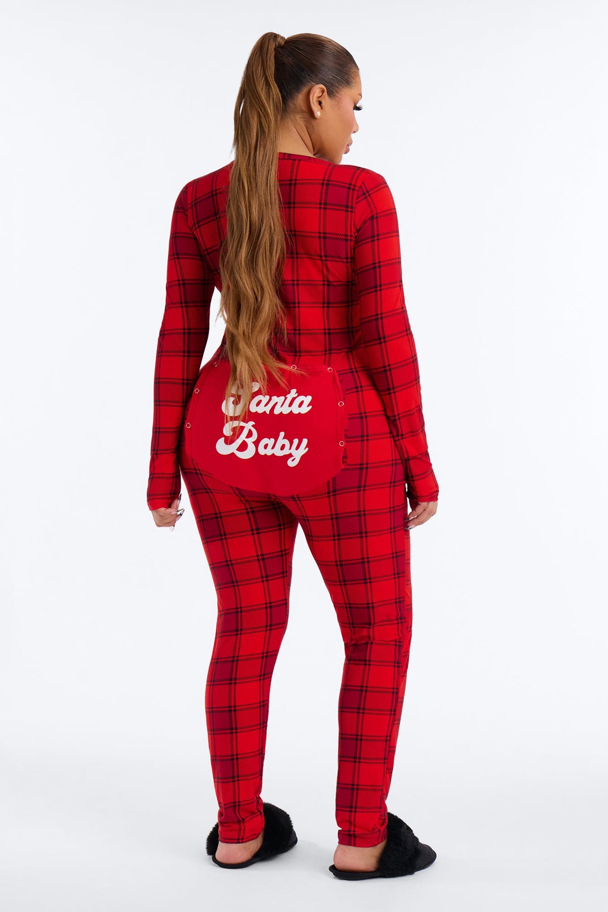 Jingle All Night PJ Jumpsuit Onesie - Red/combo