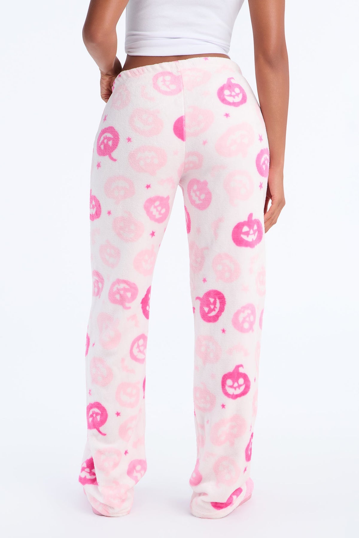 Your Pumpkin Pie Plush Halloween PJ Pants - Pink