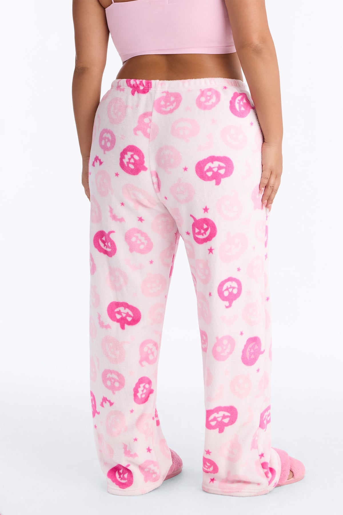 Your Pumpkin Pie Plush Halloween PJ Pants - Pink