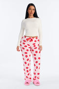 Need Your Kiss Plush PJ Pants - Pink/combo