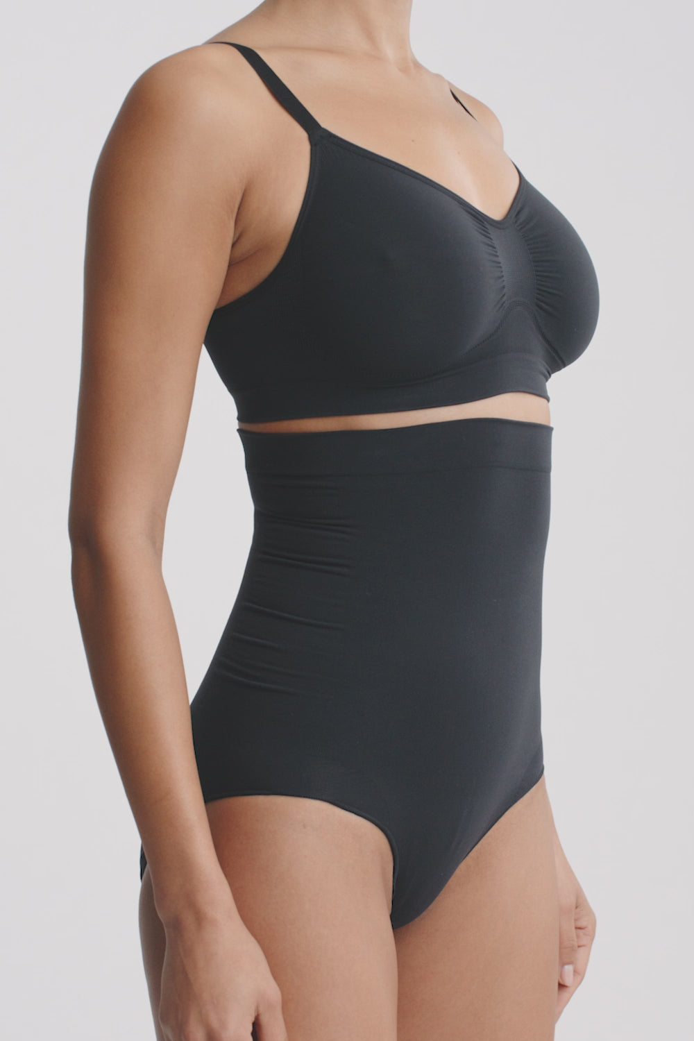 Nova Sculpt Seamless Strong Compression High Waisted Brief - Black