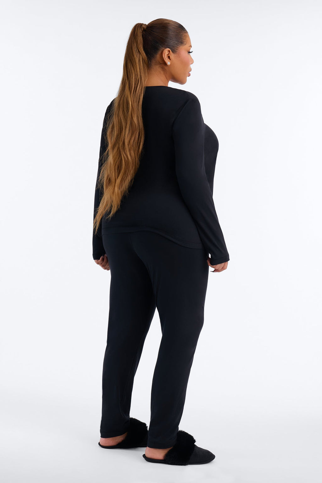 Second Skin Heat Thermal Base Layer PJ Legging Set - Black