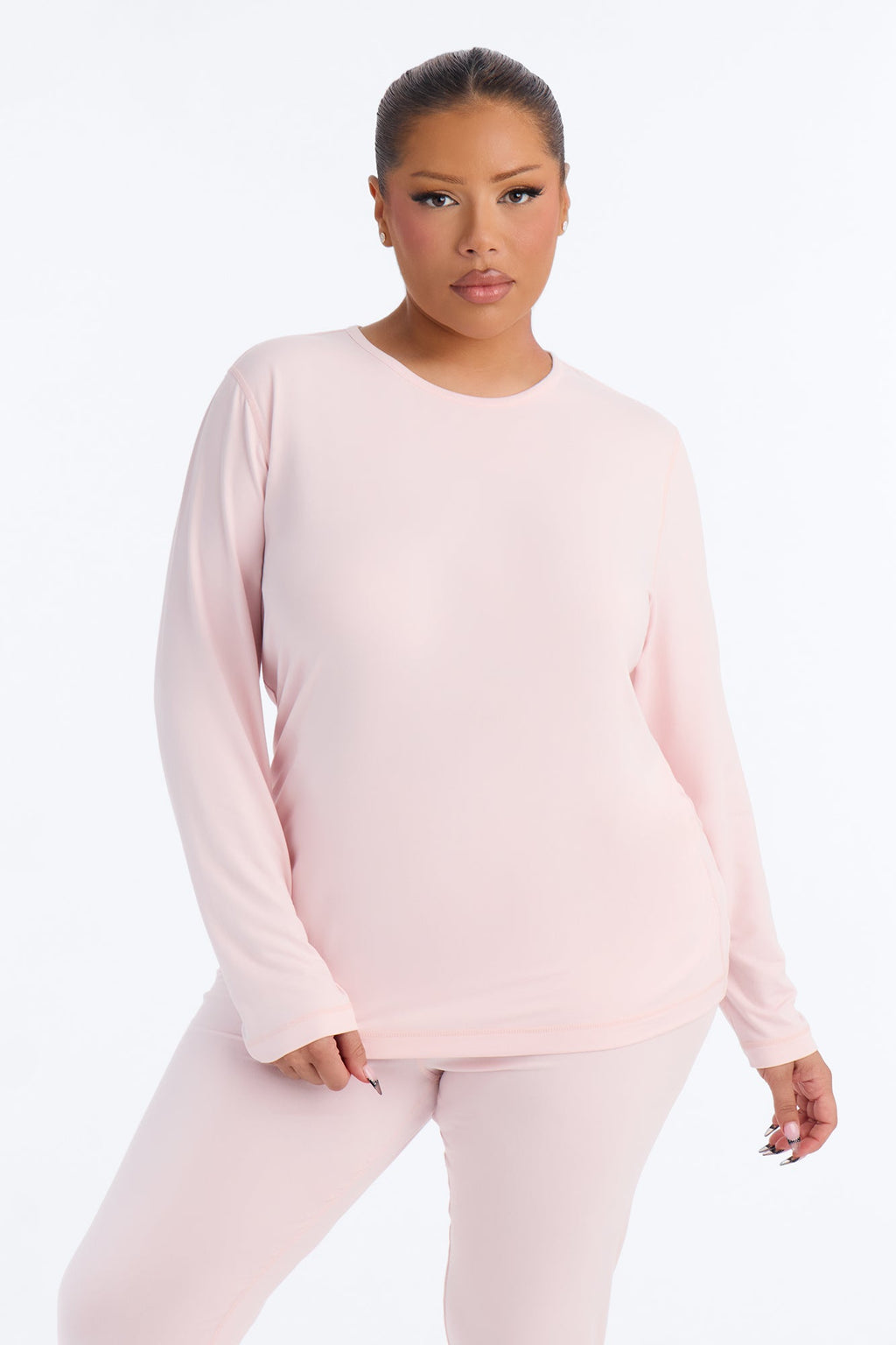 Second Skin Heat Thermal Base Layer PJ Legging Set - Pink