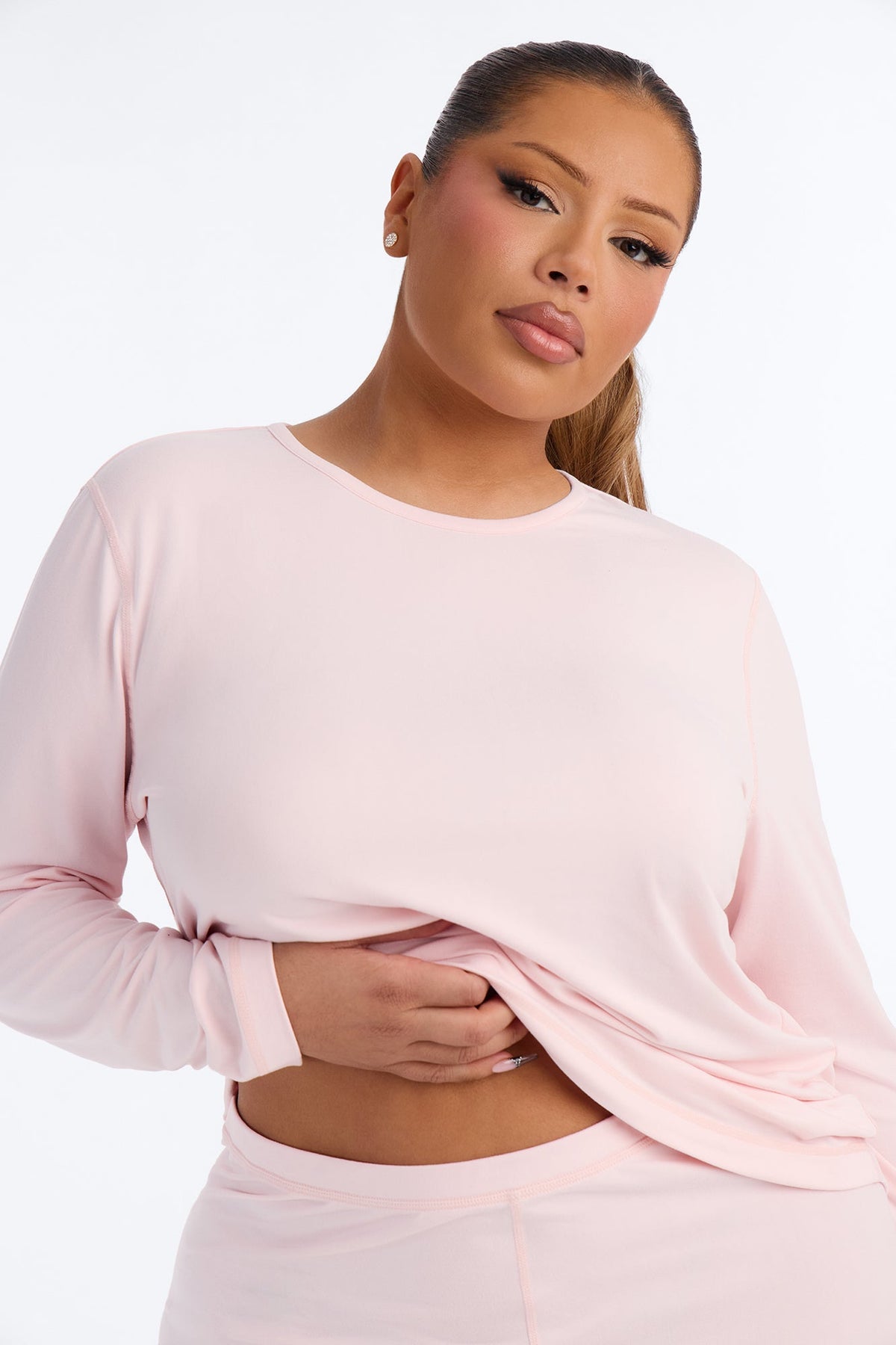 Second Skin Heat Thermal Base Layer PJ Legging Set - Pink