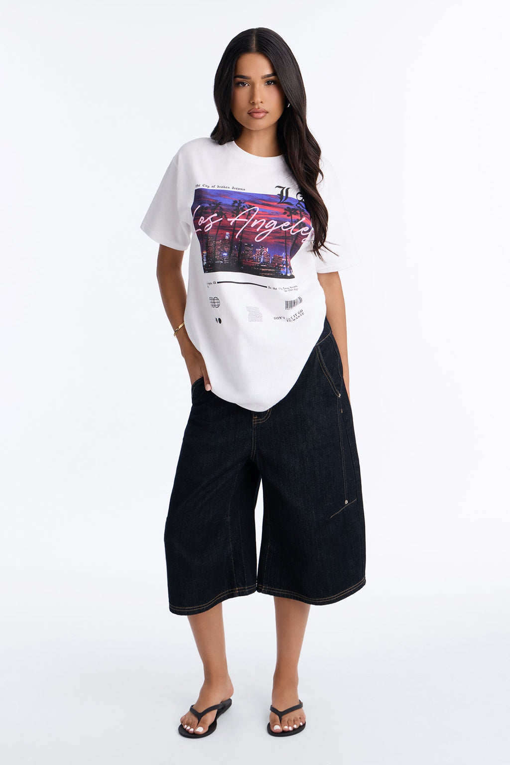West Side Views Short Sleeve Tee - White