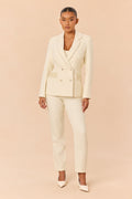 Soft Life 3 Piece Tweed Pant Set - Ivory