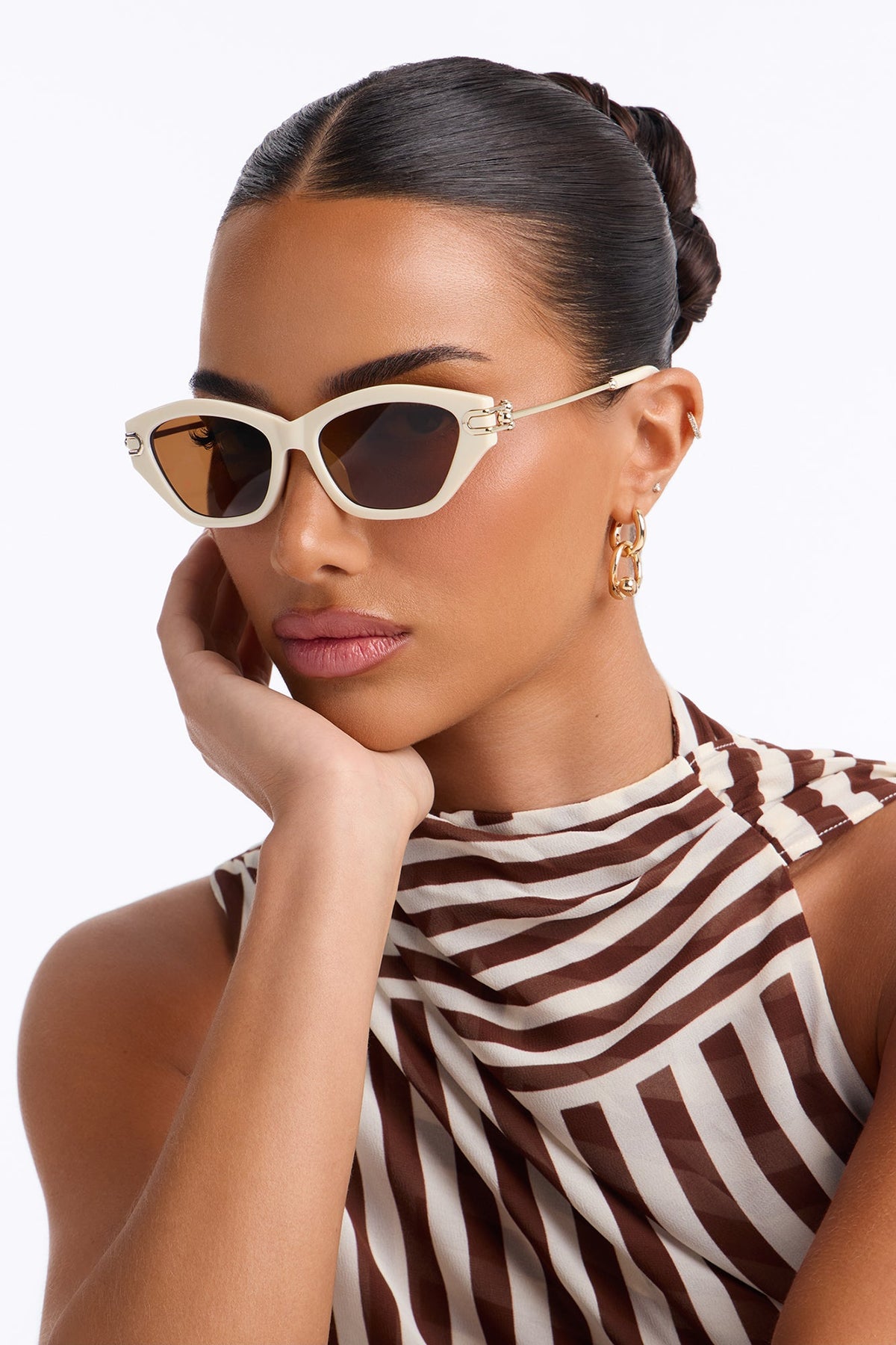 Blurred Limits Sunglasses - Beige