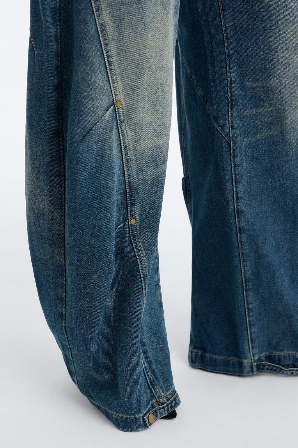 Know The Vibes High Rise Hem Adjuster Jeans - Dark Wash