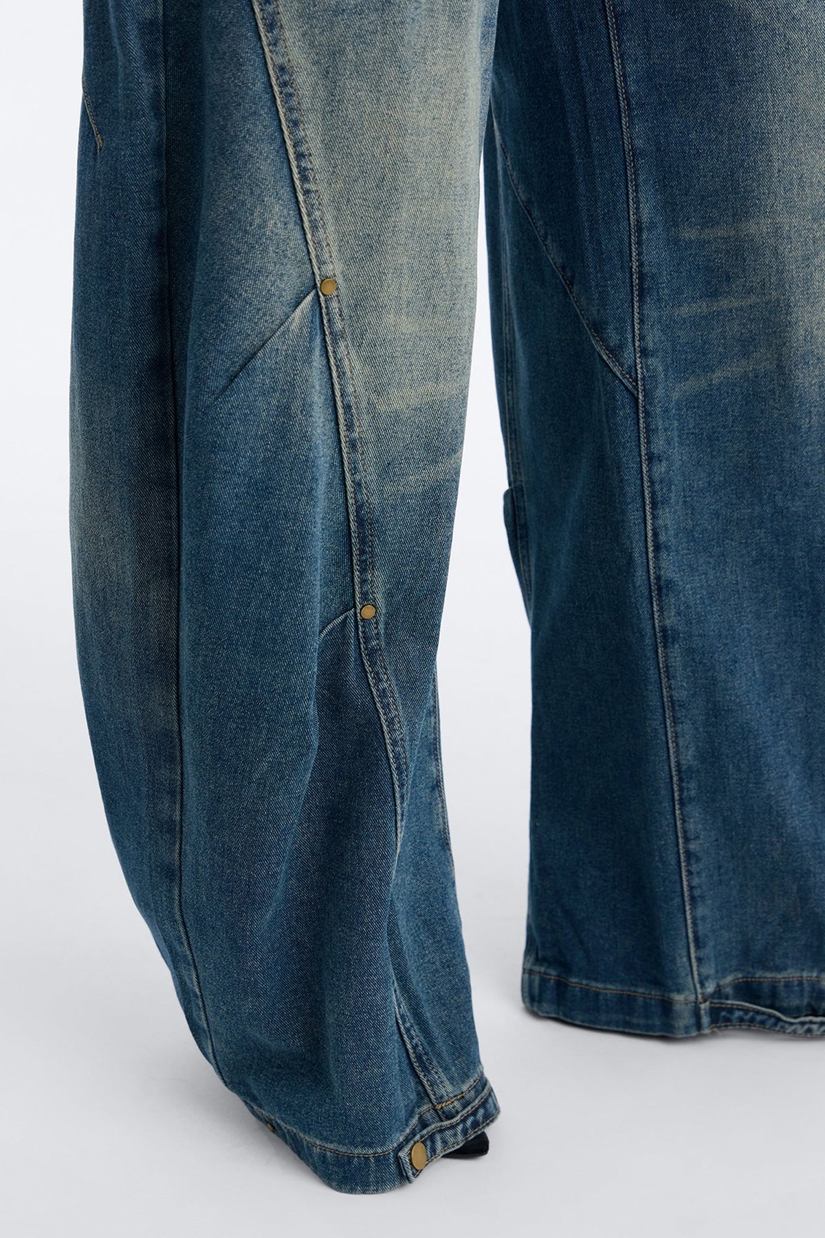 Know The Vibes High Rise Hem Adjuster Jeans - Dark Wash