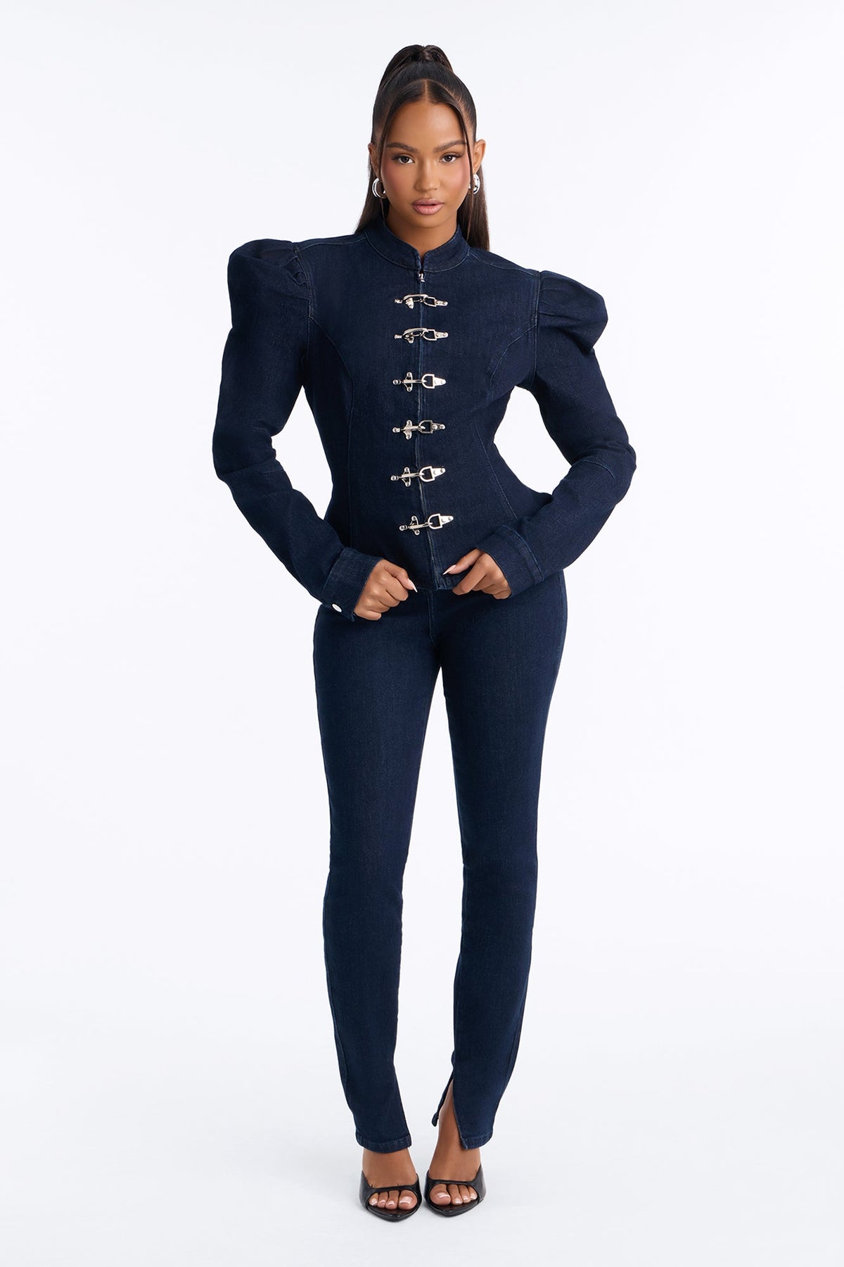 Windsor Stretch High Rise Skinny Jeans - Dark Wash