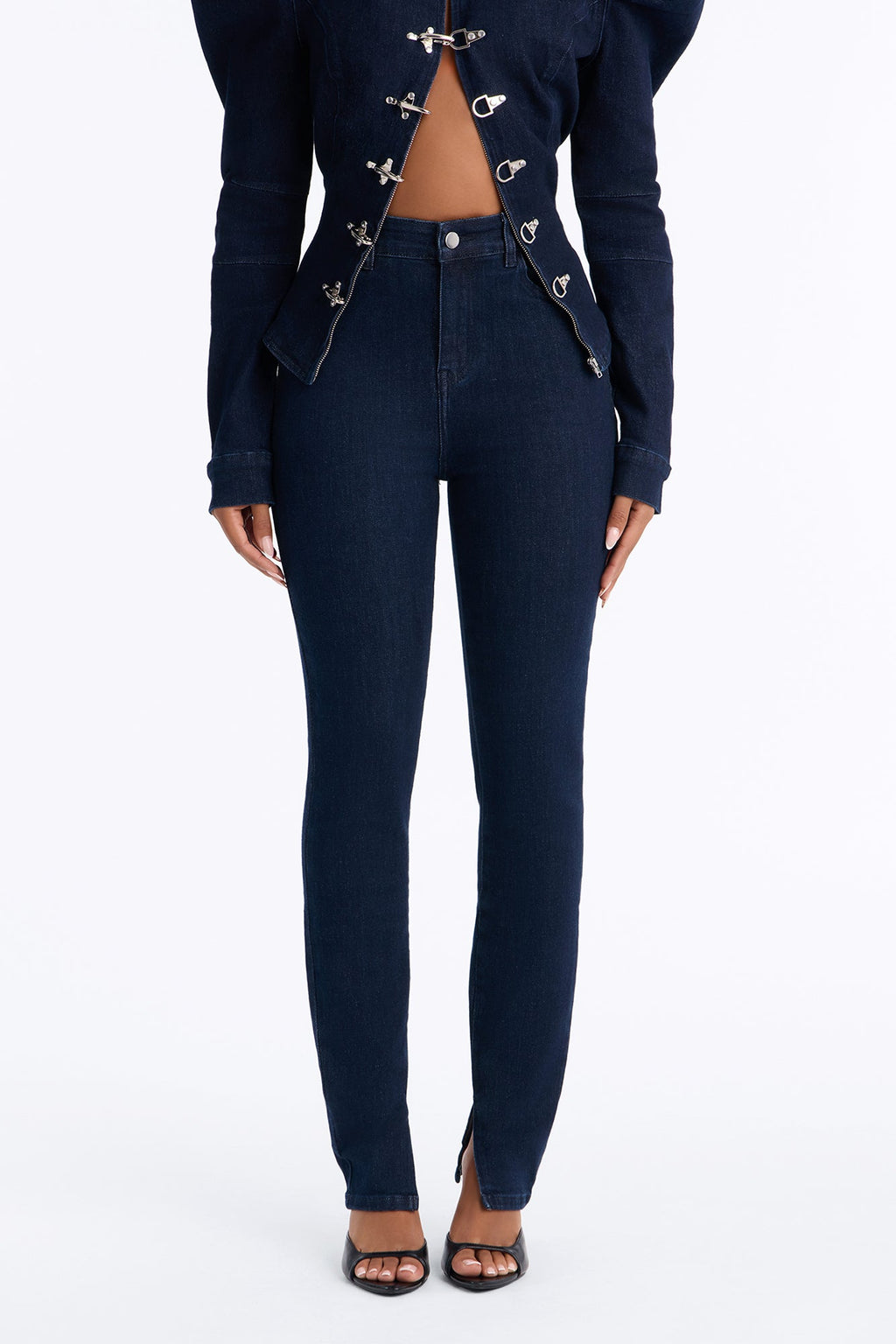 Windsor Stretch High Rise Skinny Jeans - Dark Wash