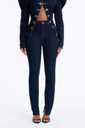 Windsor Stretch High Rise Skinny Jeans - Dark Wash