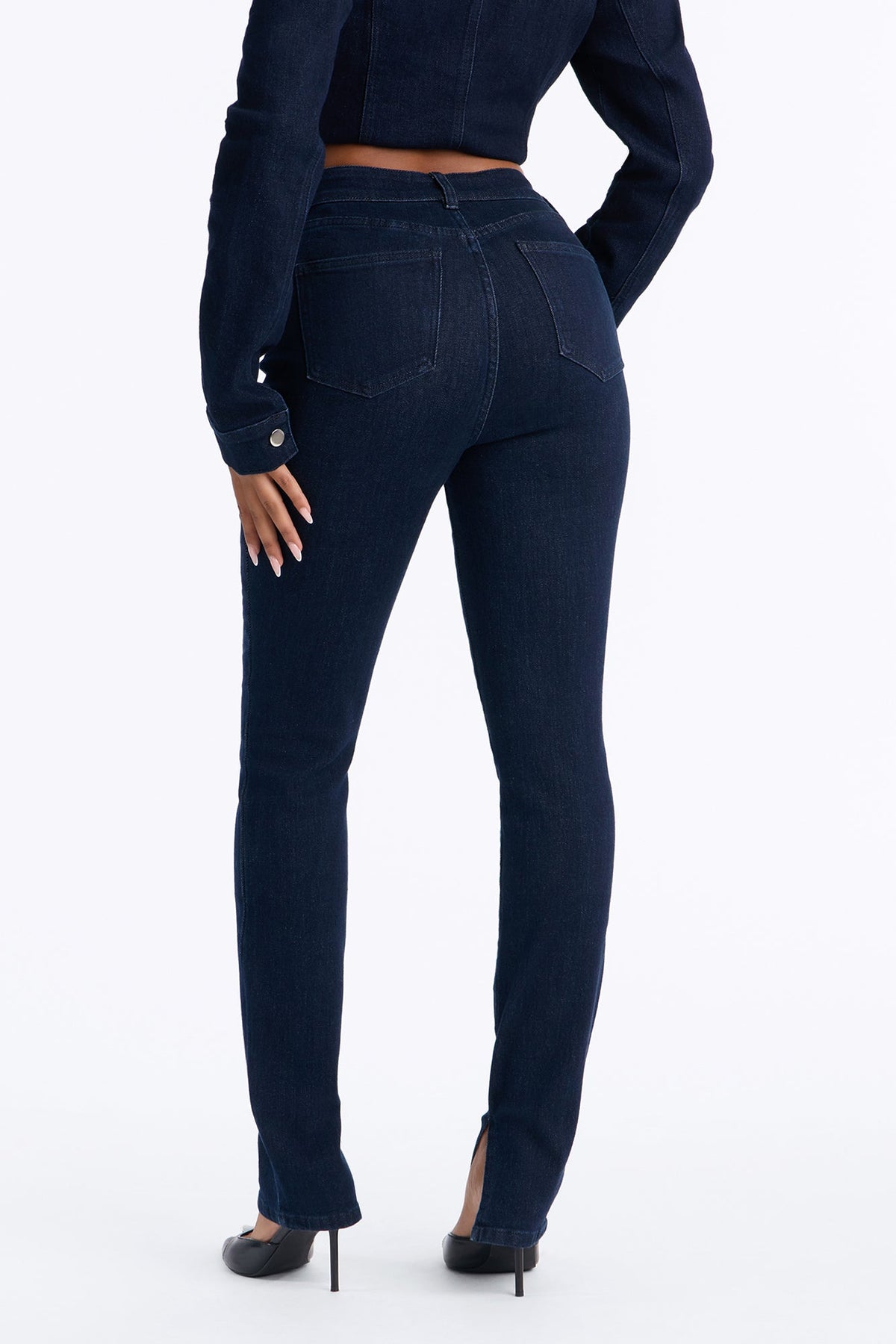 Windsor Stretch High Rise Skinny Jeans - Dark Wash