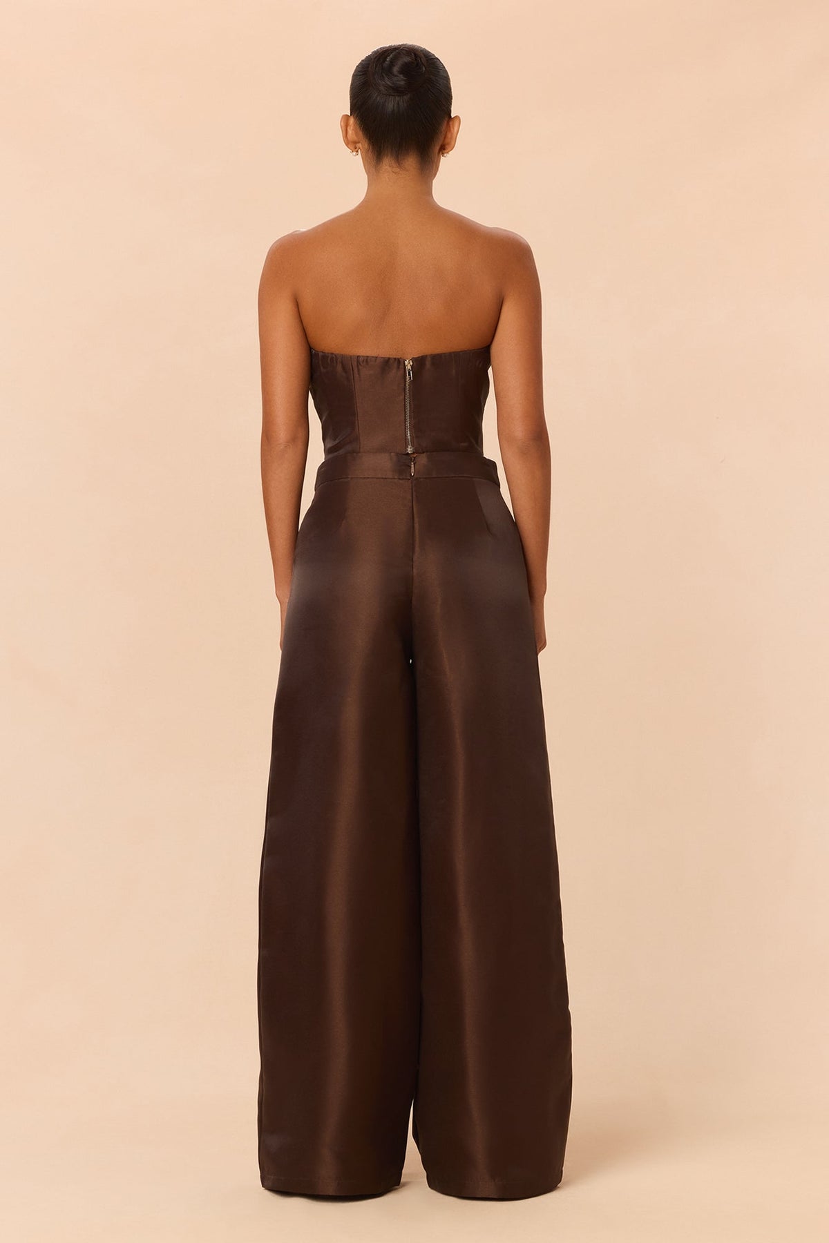 Lovers Lane Taffeta Pant Set - Chocolate