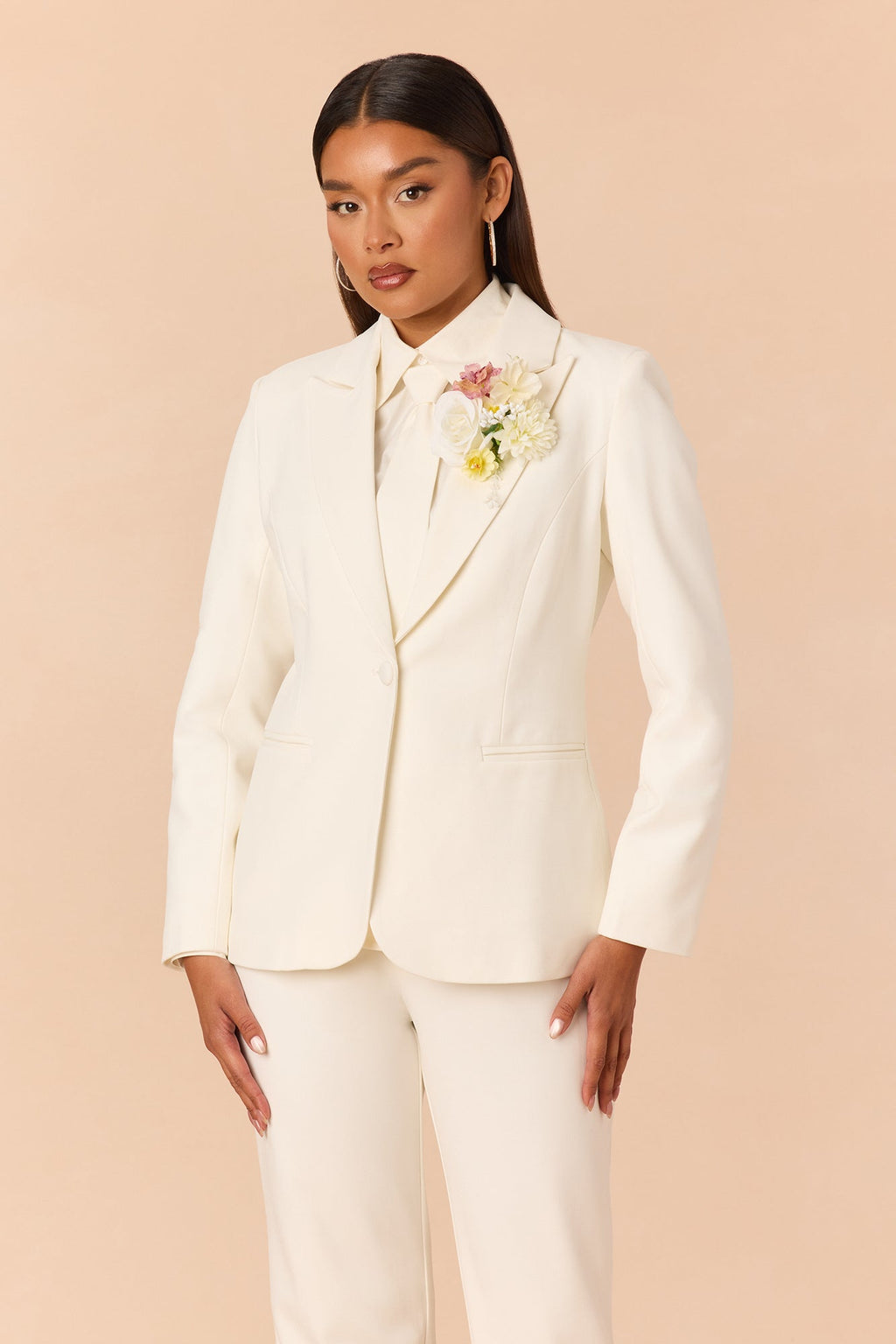 Too Timeless 3 Piece Pant Set - White